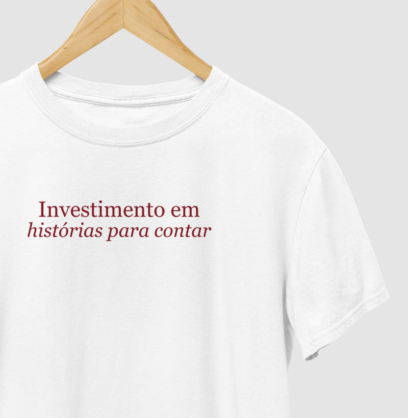 Camiseta Investimento em Histórias