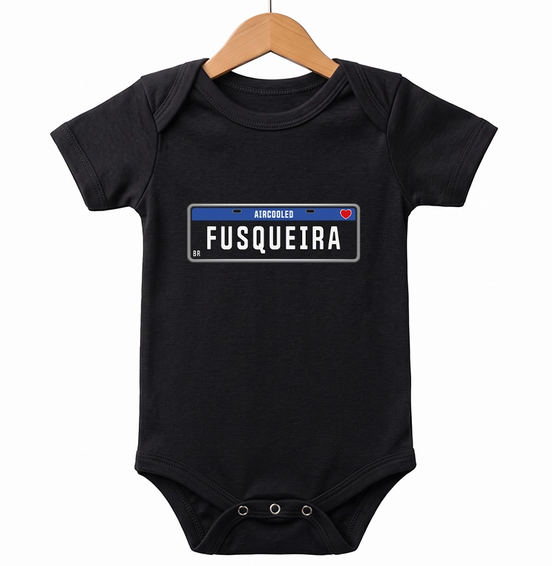 Fusqueira Placa Preta - Body Infantil