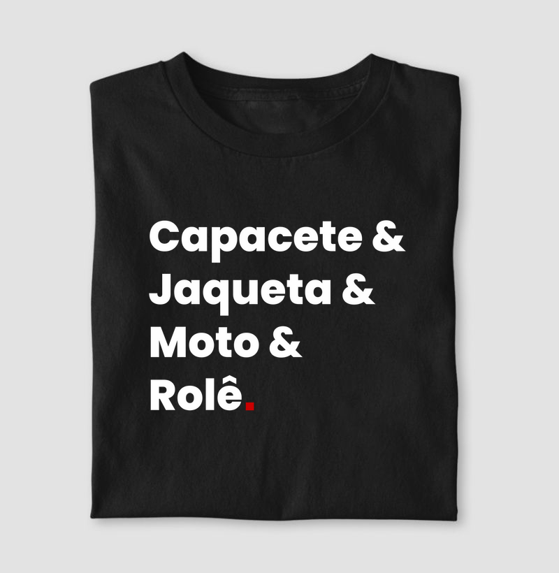 Capacete e Jaqueta e Moto e Rolê