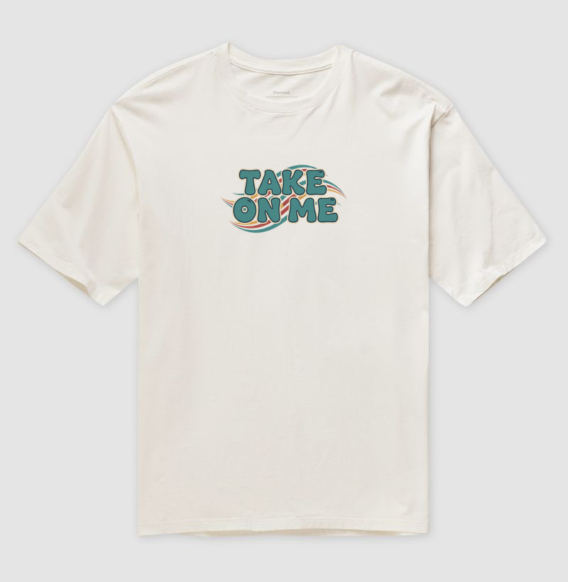 Camiseta Oversized Take On Me 80s | Posto80