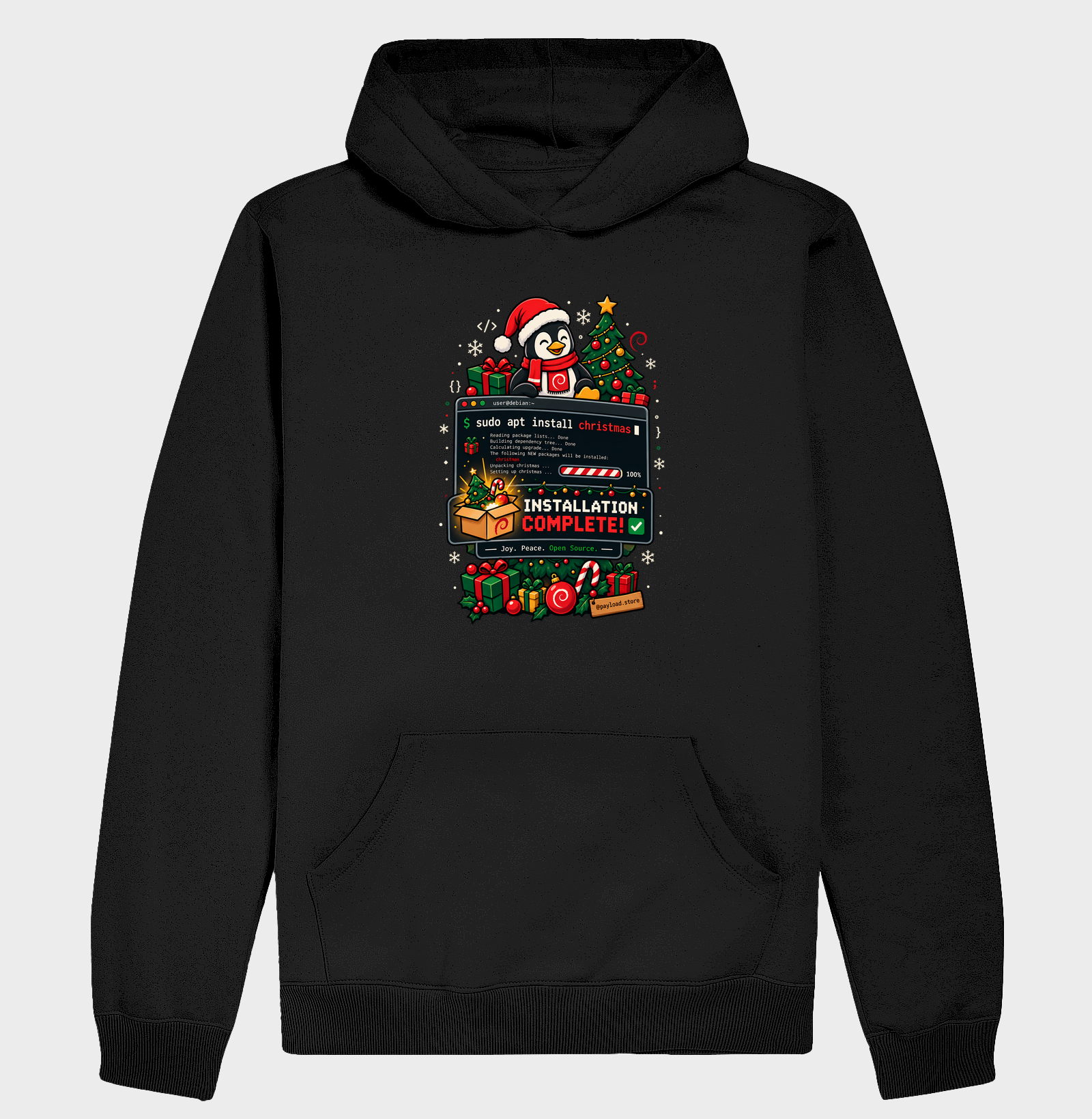 sudo apt install christmas — Installation Complete