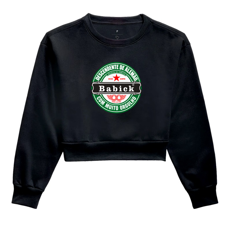 Babick  - Cropped Moletom
