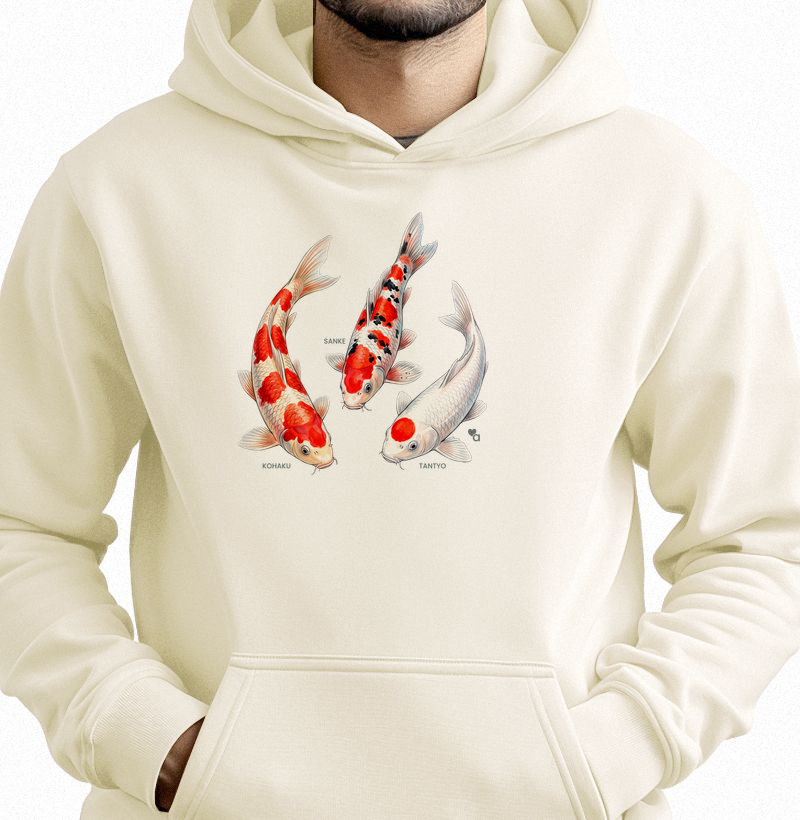 Peixes - Carpas Nishikigoi - Moletom Hoodie