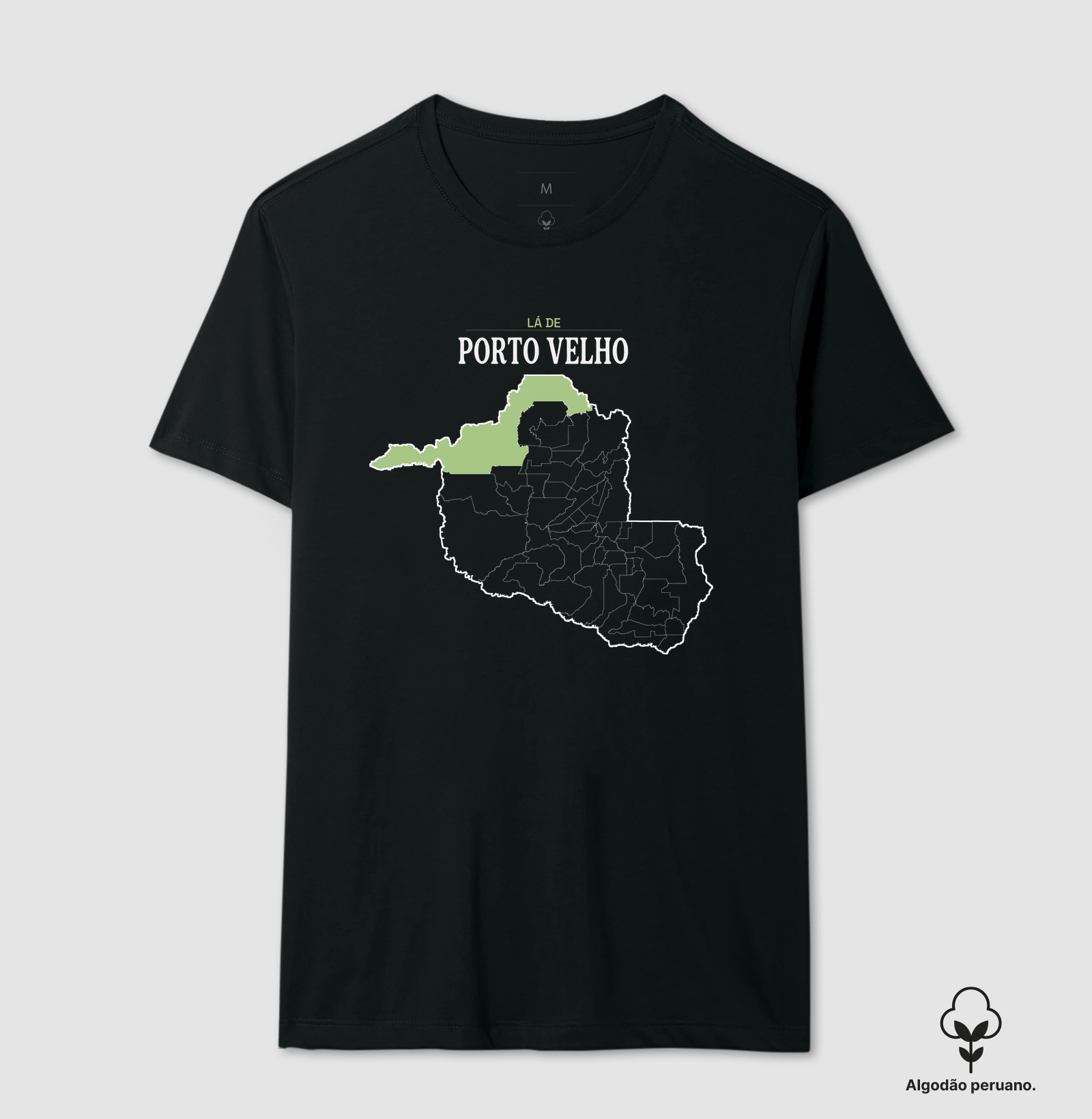Porto Velho | Território RO - Camiseta Algodão Peruano