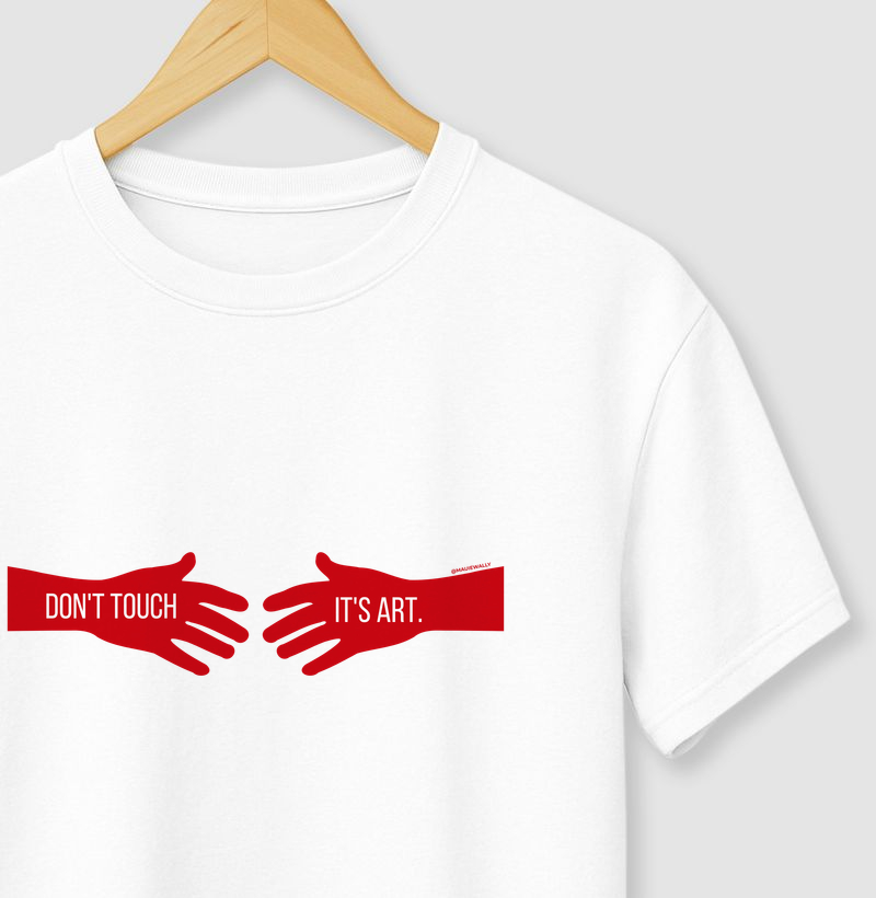 Don't touch it's art red