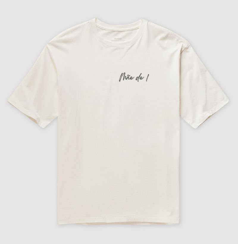 Mãe de 1 Minimalista Oversized