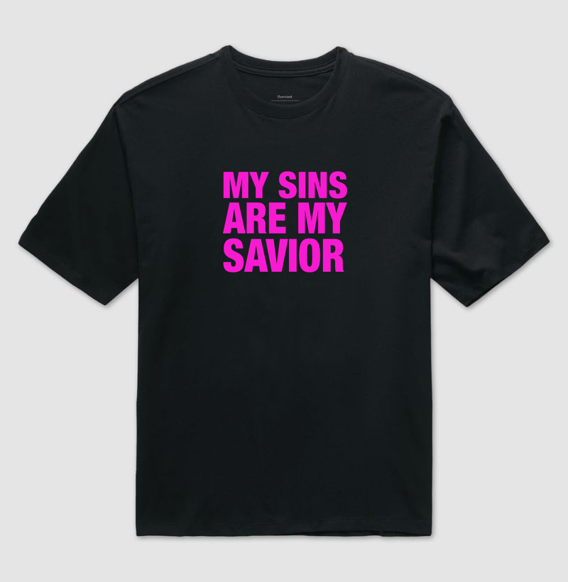 My sins are my savior - Camiseta Oversized