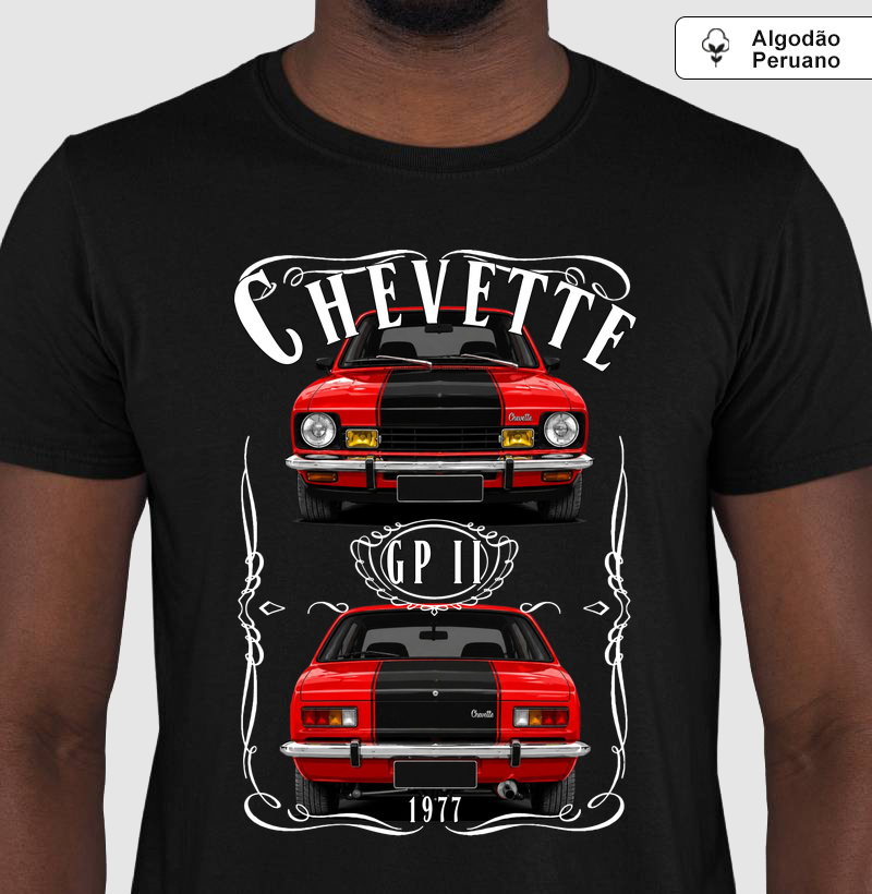 Camiseta em algodão peruano Chevette vintage