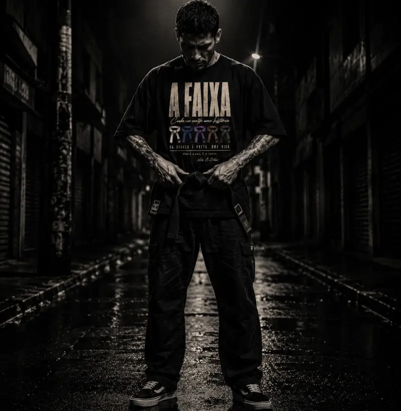  Camiseta A FAIXA — Coleção Irmandade / Arte de Chão