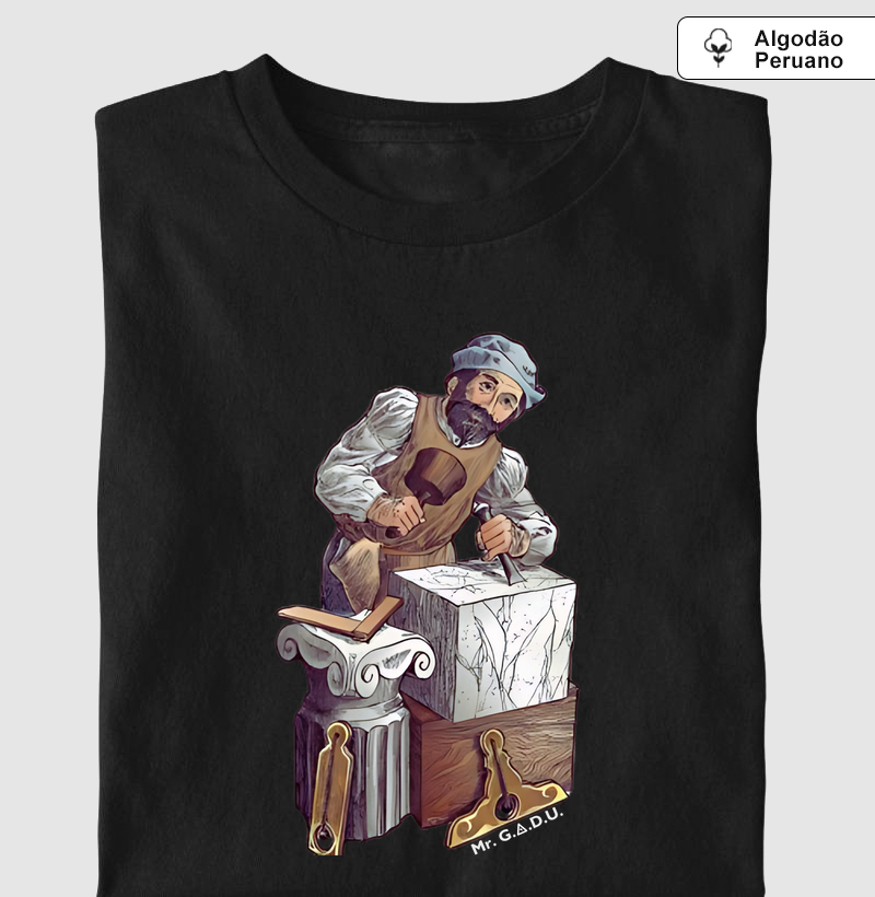 Camiseta Algodão Peruano Trabalhando a Pedra 2 - Mr. GADU