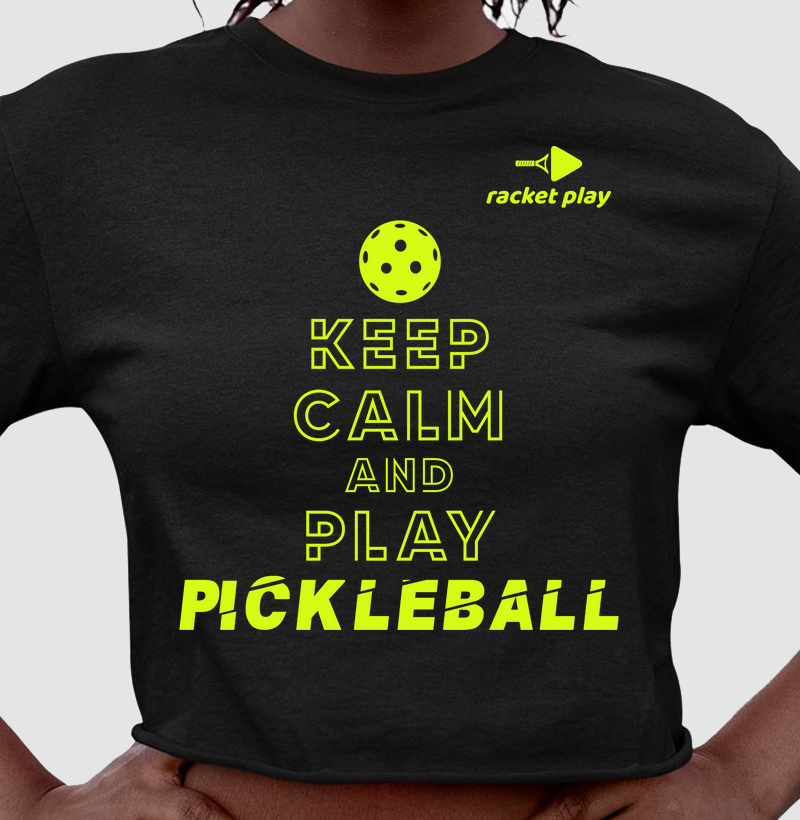 Cropped Pickleball - Keep Calm