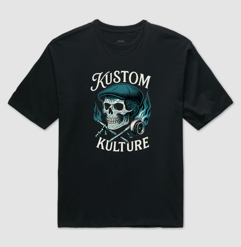 camiseta-garage-motors-kustom-kustom-kulture-caveira-flames-chapeu