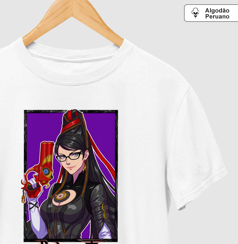 Bayonetta - Camiseta Algodão Peruano