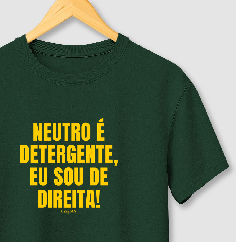 Neutro é detergente, eu sou de direita!