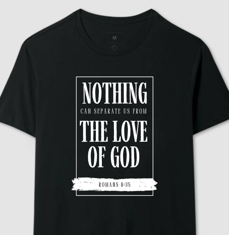 Camiseta Masculina Love Of God - Estampa Branca