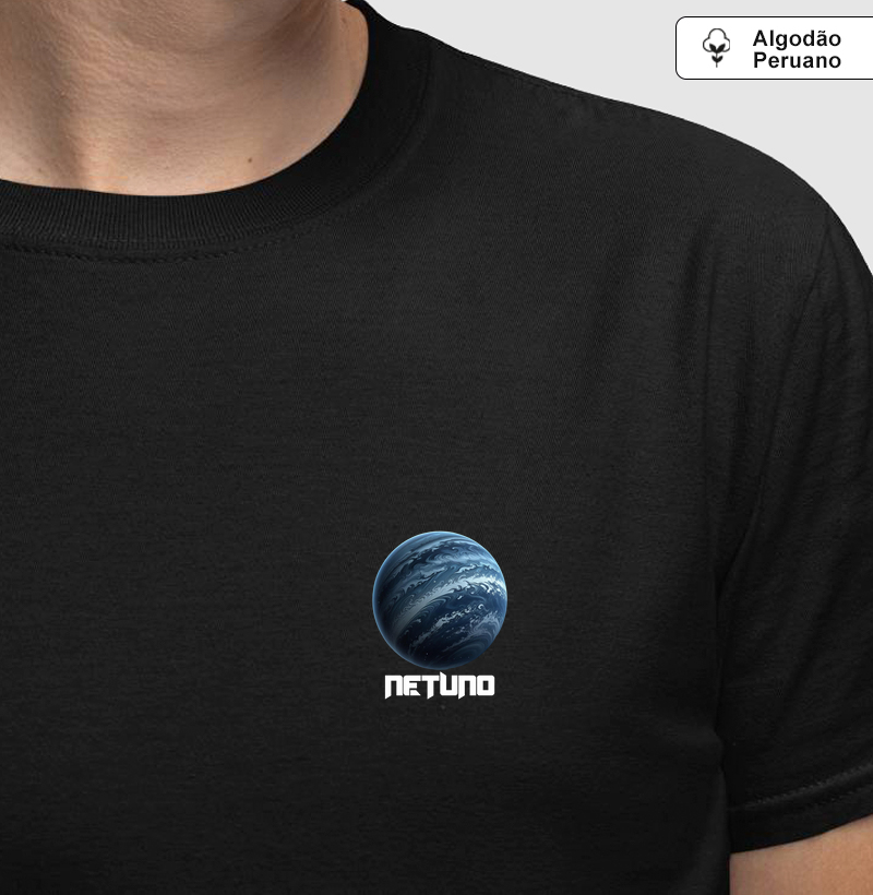 Netuno Pocket - Camiseta Algodão Peruano