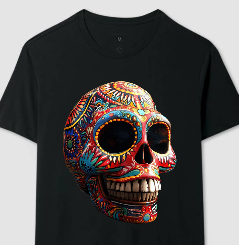 Coleção Caveiras Mexicanas - 3D - Olho preto