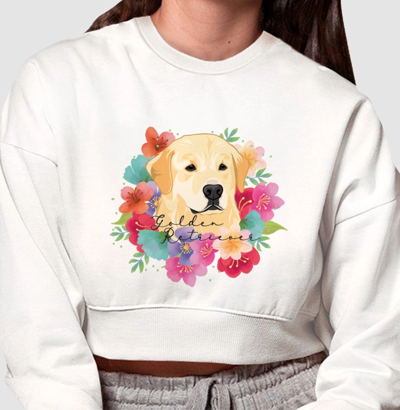 Golden Retriever Floral