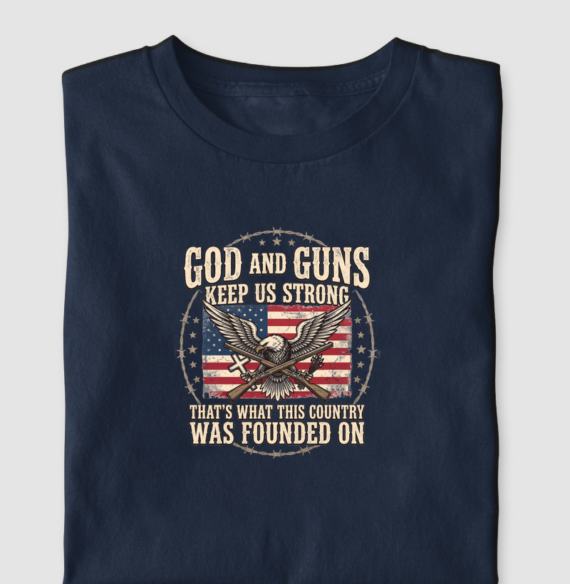 Camiseta God and Guns - 