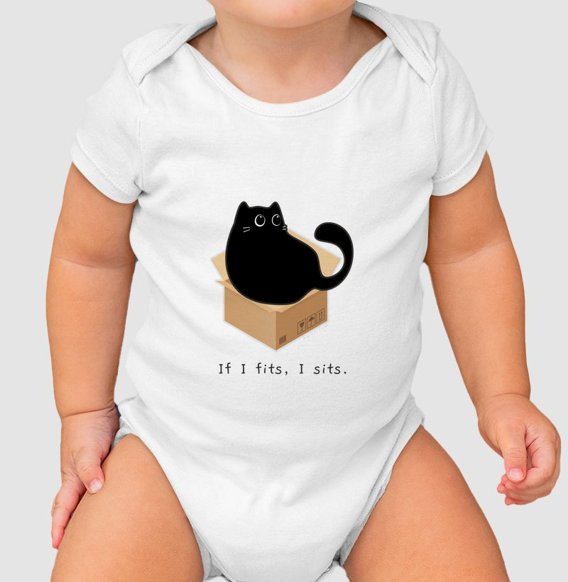 If I fits, I sits. | gato preto