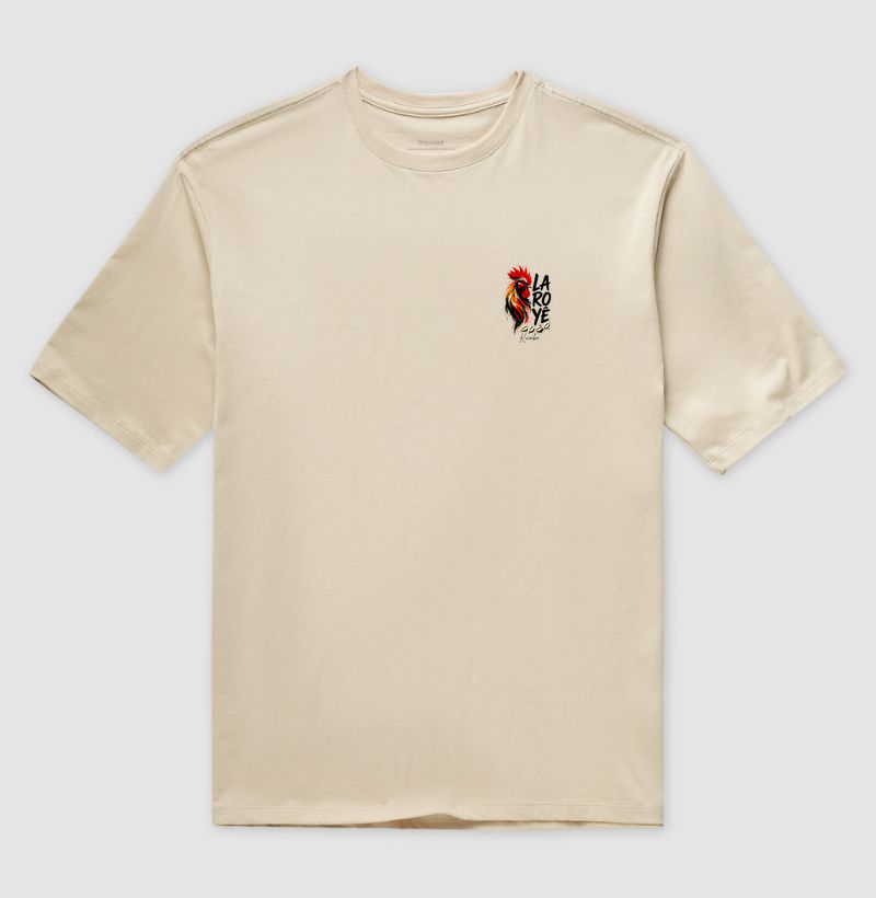 Galo laroyê minimalista - Camiseta Oversized