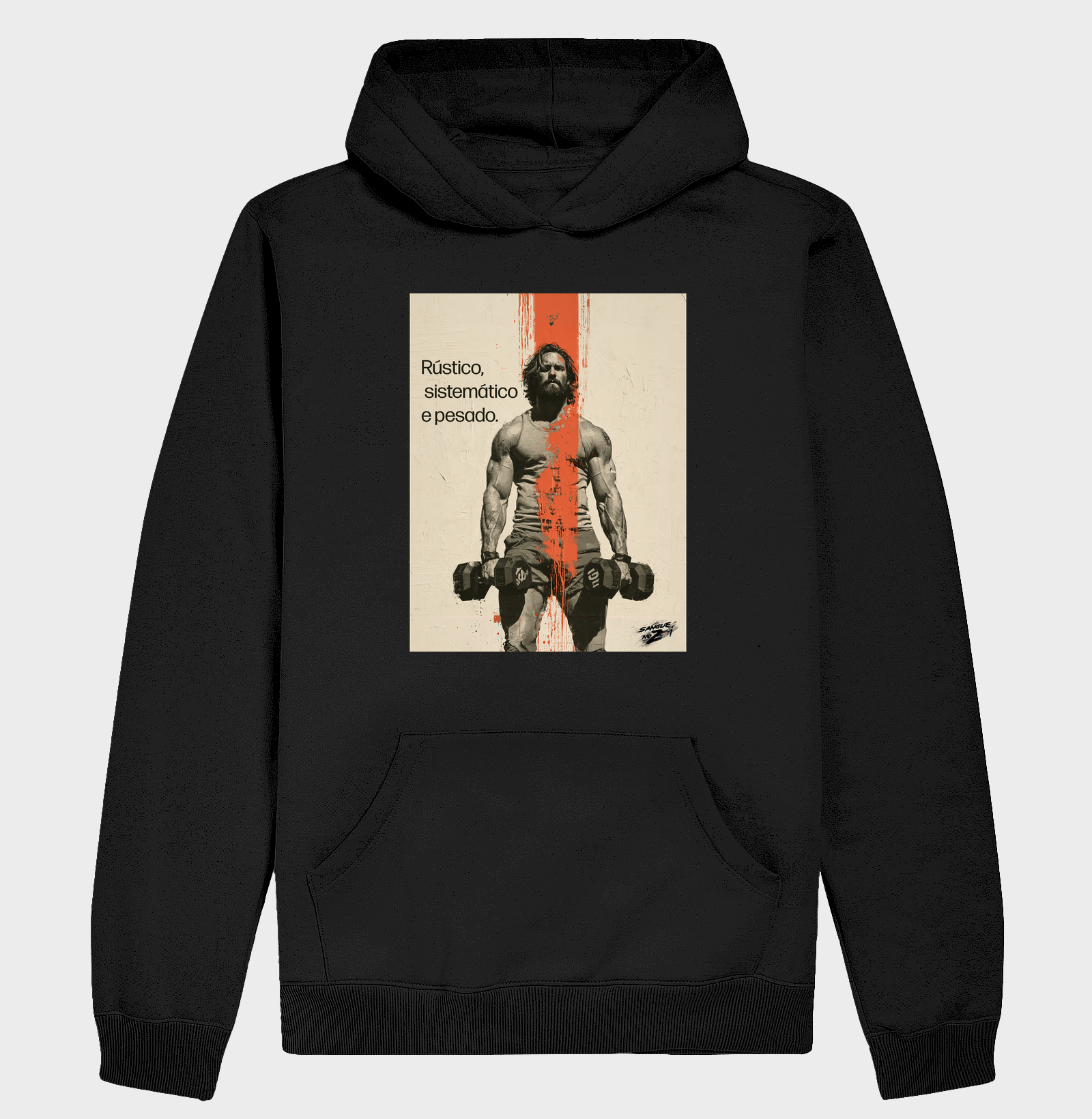 Rustico, sistemático e pesado. - Hoodie Moletom