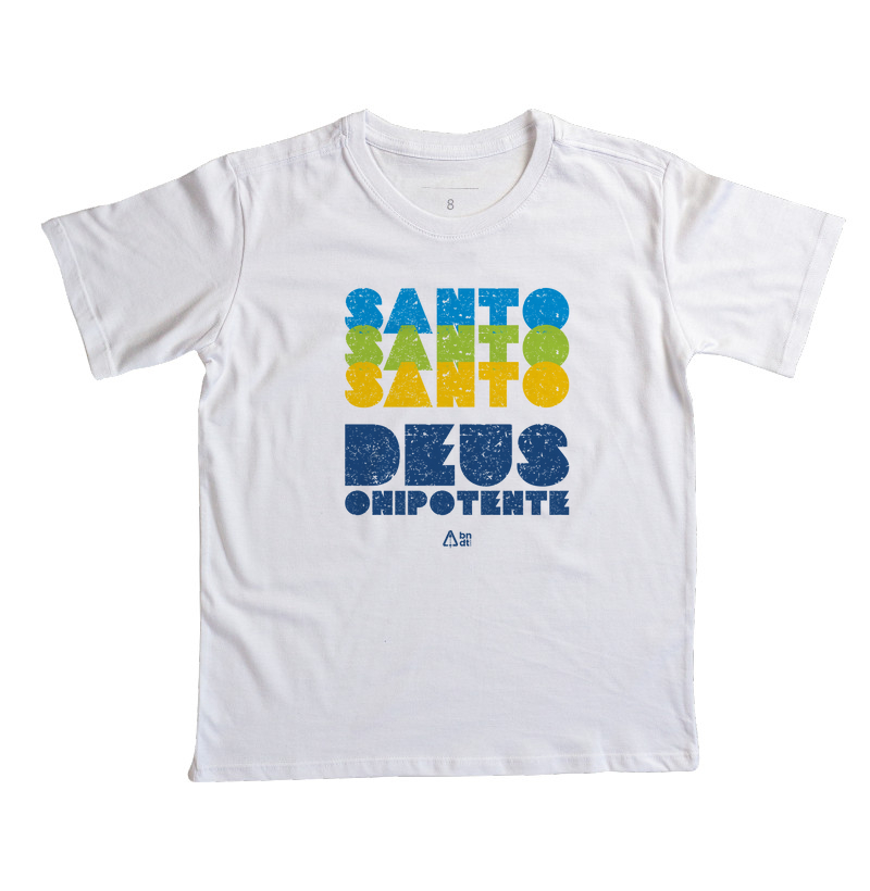 Camiseta Infantil Santo Santo Santo