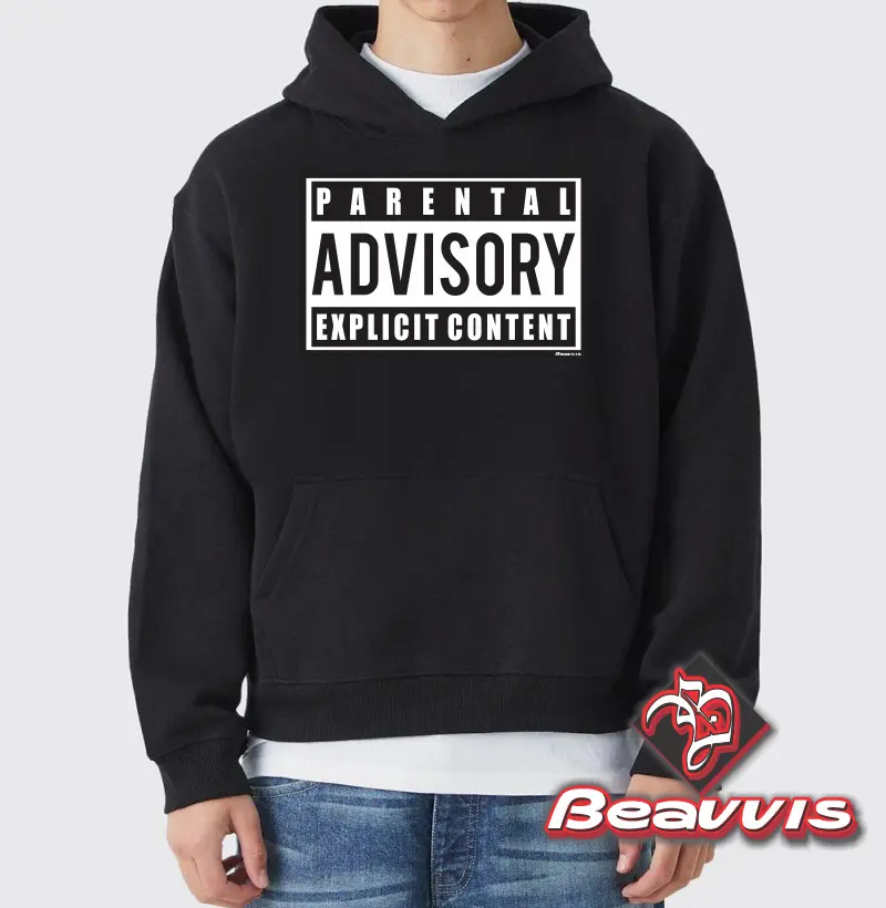 Hoodie Sim Parental Advisory BVS c24