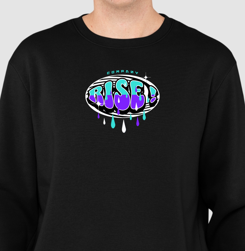 Suéter Moletom Rise! Streetwear Básica Premium Unissex – Moda Urbana
