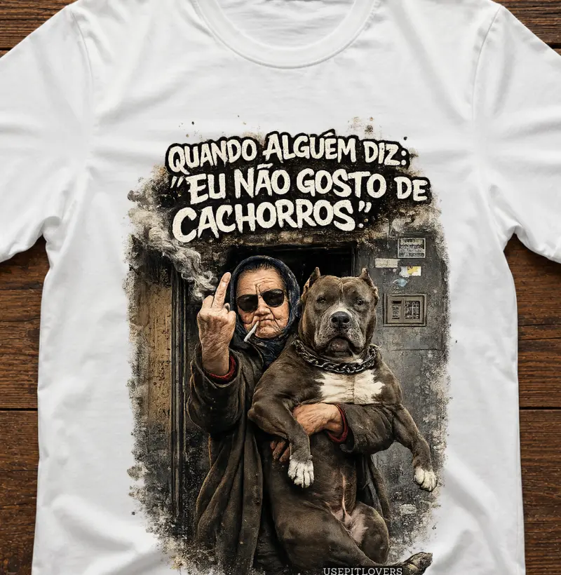 "QUANDO ALGUÉM DIZ EU NÃO GOSTO DE CACHORROS."