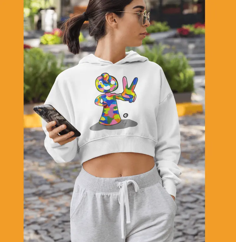 Moletom Cropped Autismon by Giovanna Cariry