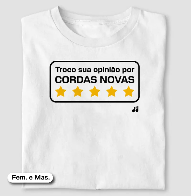 Troco sua opinião por cordas novas