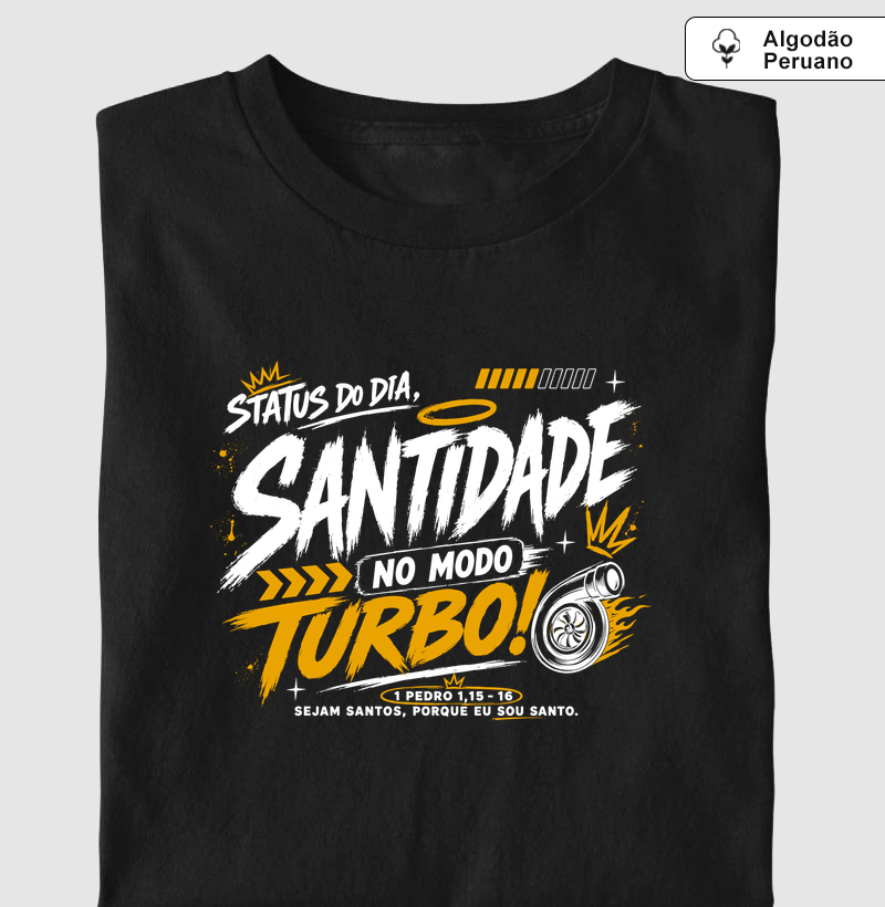 Status do Dia: Santidade no Modo Turbo - Algodão Peruano