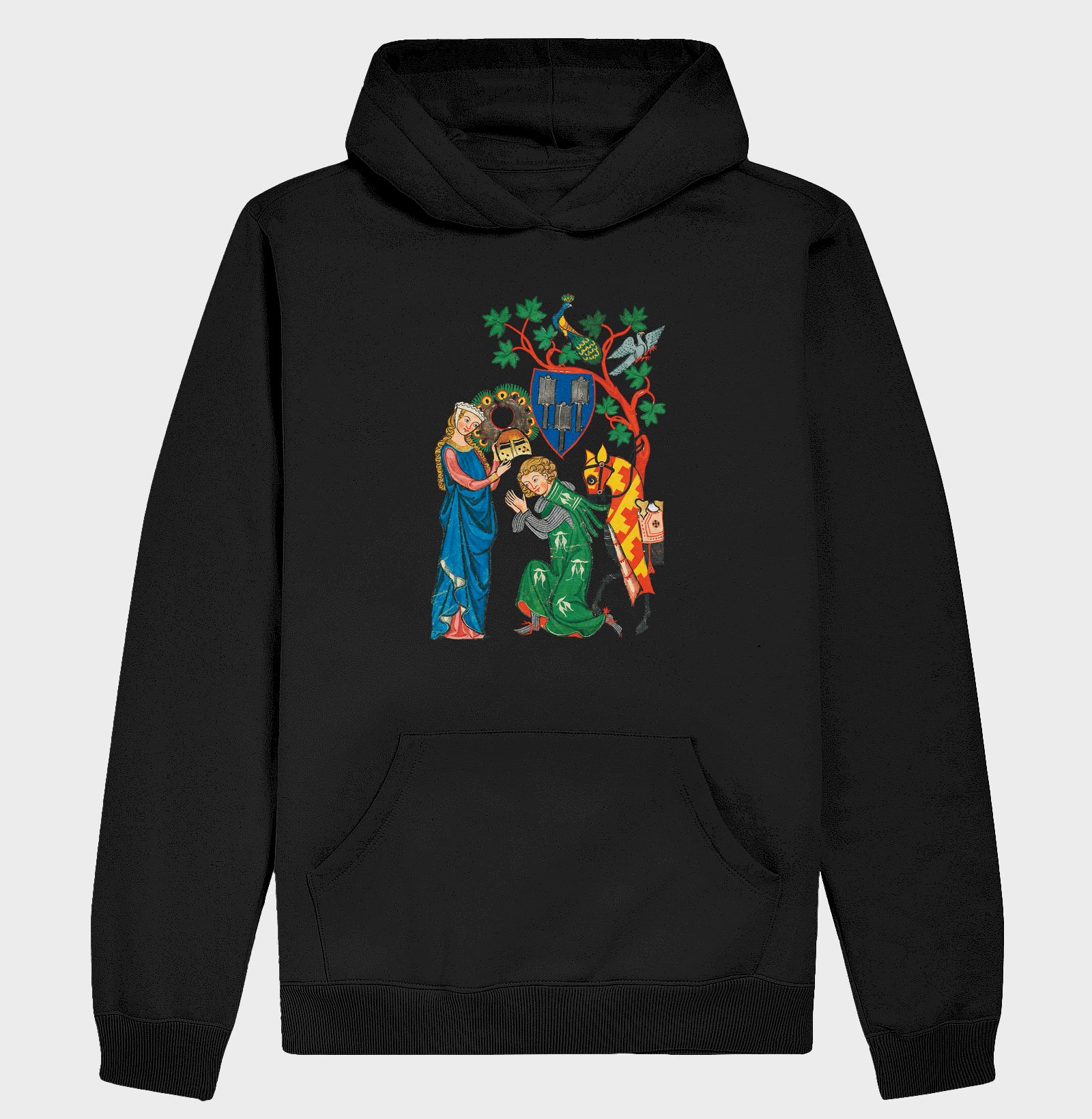  Amor Cortês — Codex Manesse - Hoodie Moletom