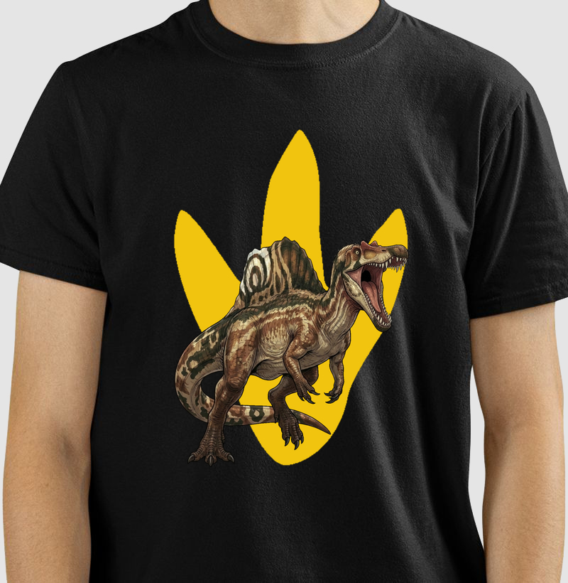 Camisa Algodão Estampada Dinossauro Oxalaia Ataque Premium Original