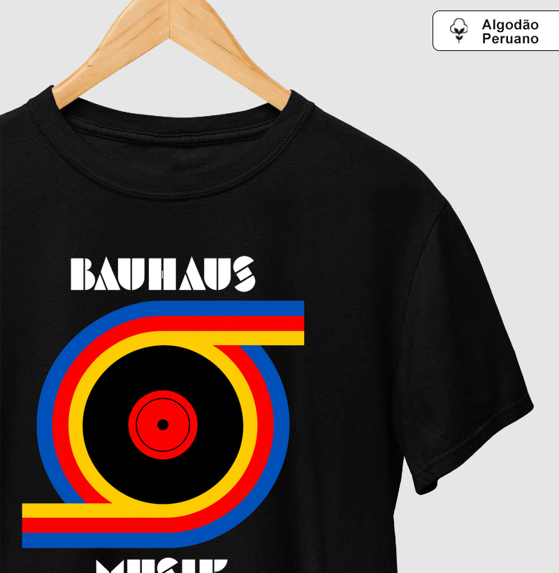 MUSIK - BAUHAUS - Camiseta Algodão Peruano