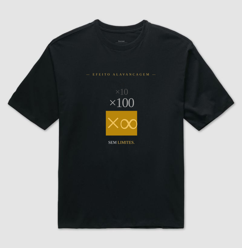 Camiseta | Efeito alavancagem (Oversized)