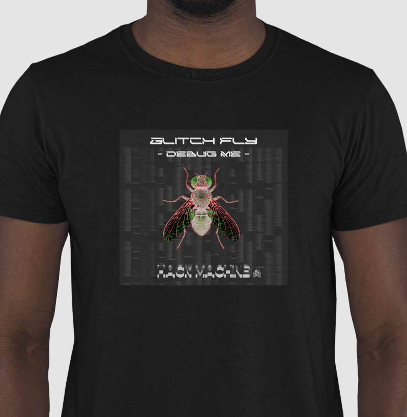 Camiseta Glitch Fly Debug Me | Hack Machine™ – Coleção Quarentena™