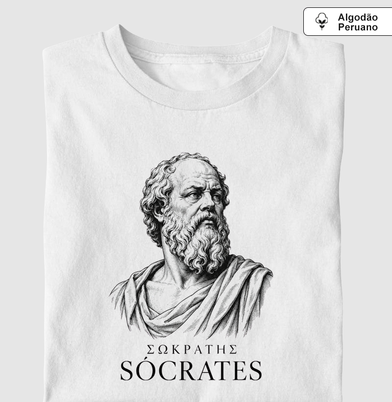 Camiseta Sócrates - algodão peruano