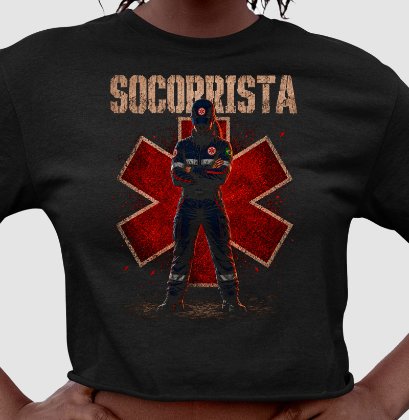 Socorrista Hero Mulher - Cropped