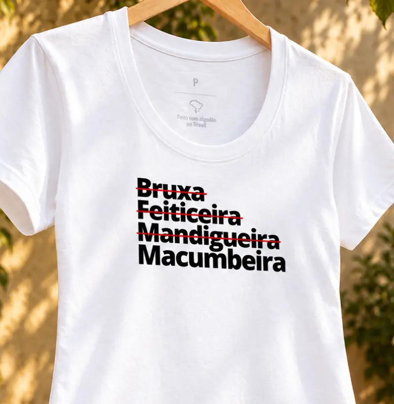MACUMBEIRA SIM - Camiseta Algodão Peruano