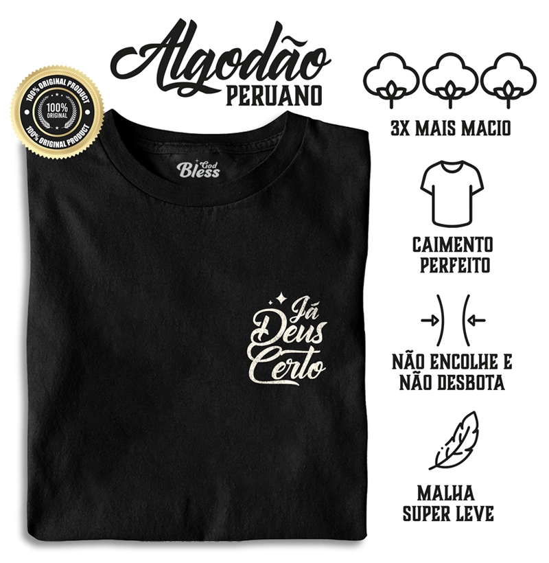 Já Deus Certo - Algodão Peruano