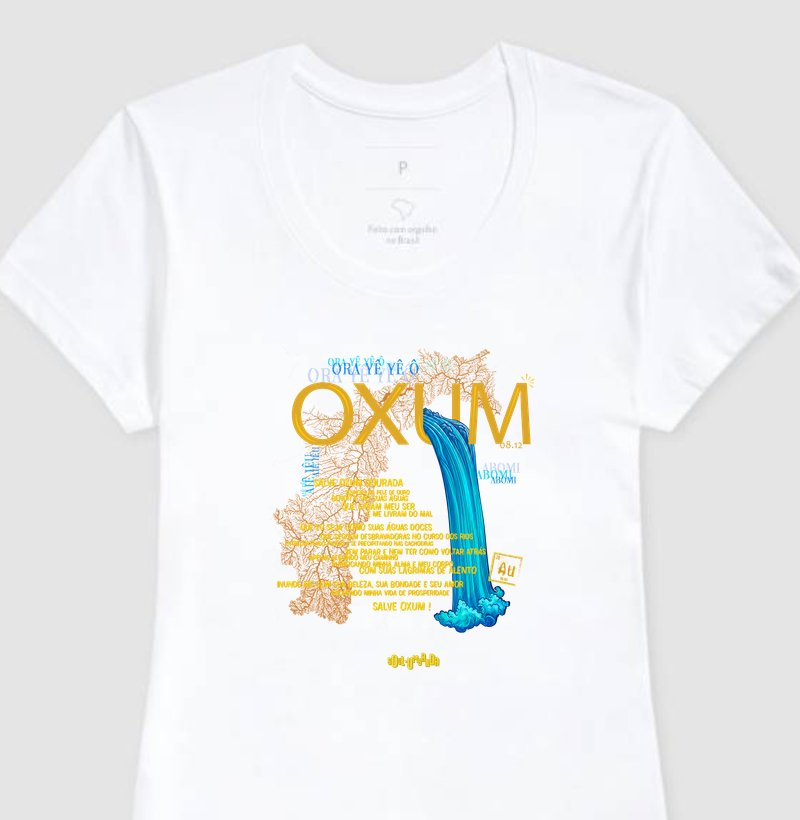 camiseta OXUM oração feminina