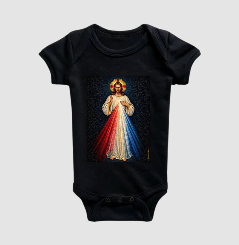 Jesus Misericordioso – Mosaico Sagrado - Body Infantil