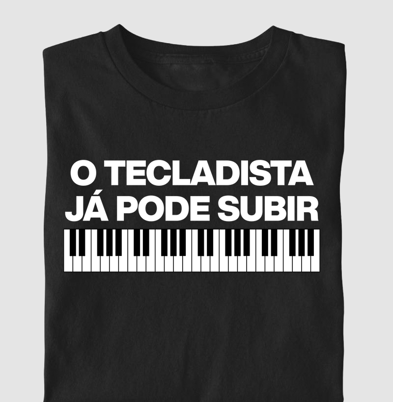 O tecladista já pode subir