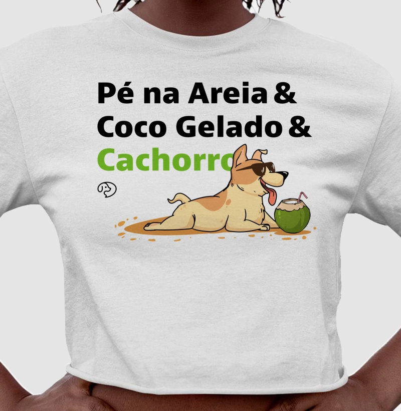Pé na Areia & Coco Gelado & Cachorro