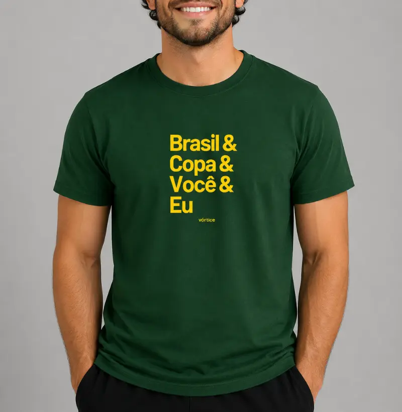 T-shirt - Brasil, Copa, você e eu