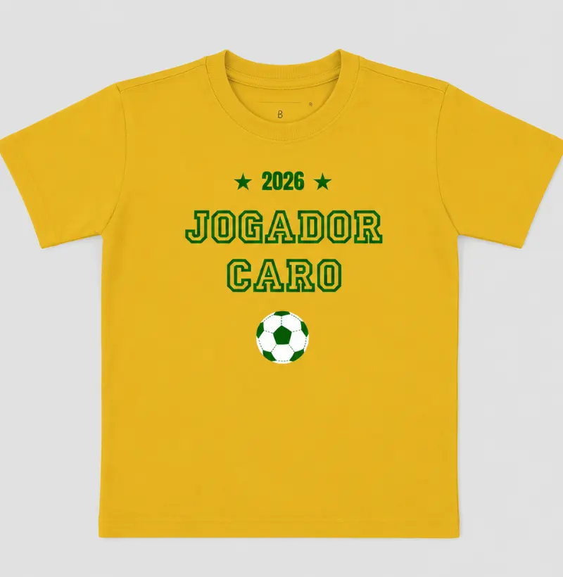 Camiseta Brasil Infantil - Jogador Caro