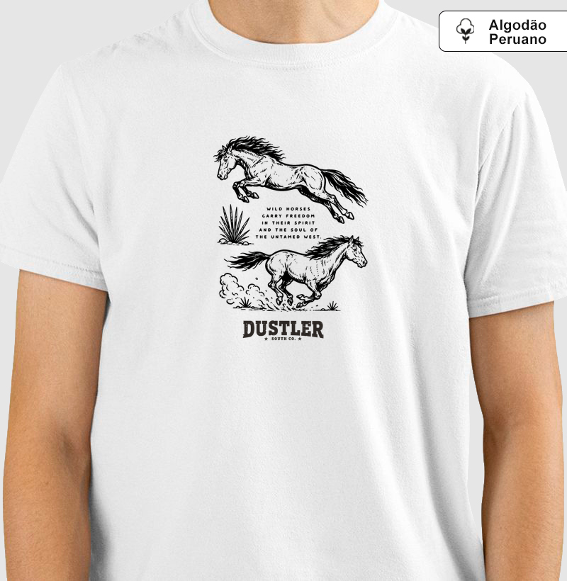 Camiseta Country  Masculina Dustler Wild Horses