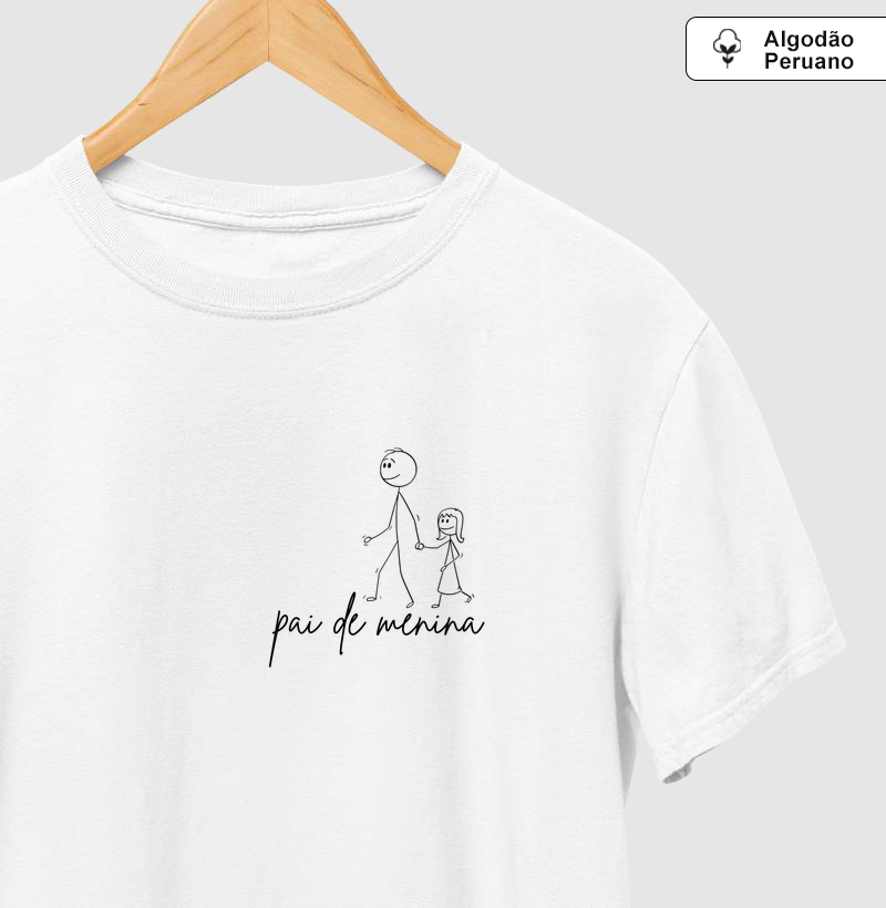 Pai de menina cartoon- Algodão Peruano